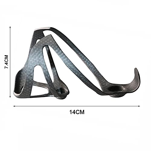 Flaschenhalter Fahrrad Fahrradflaschenhalter, Vollcarbon, superleicht, for Straßen-/Mountainbike, Radfahren, Wasserflaschen, Käfighalter, matt, glänzend, 18 g GeträNkehalter Fahrrad(3K GLOSS 2PCS)