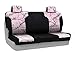 Coverking Rear Solid Bench Custom Fit Seat Cover for Select Mazda 3 Models - Neosupreme Camo Real Tree (AP Pink with Black Sides)