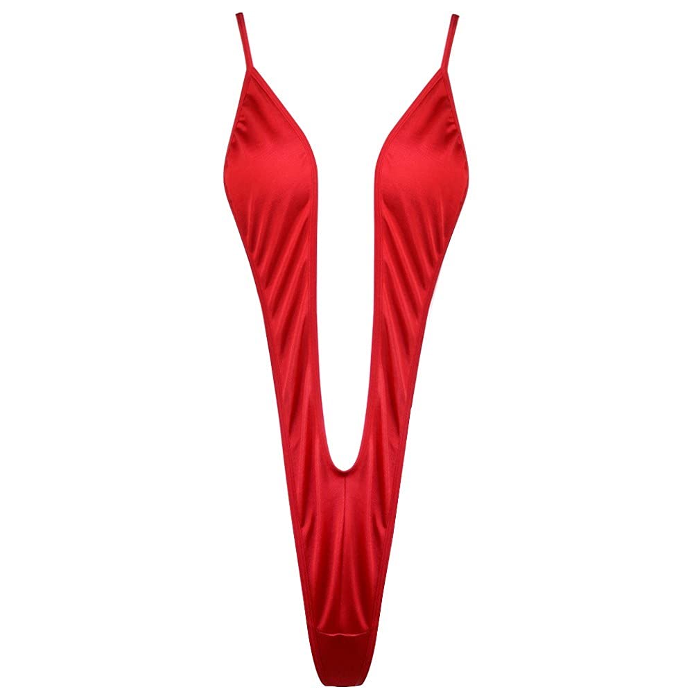 Aislor Womens One Piece Sling Shot Bikini G-String Thong Monokini Swimsuit Underwear Teddy