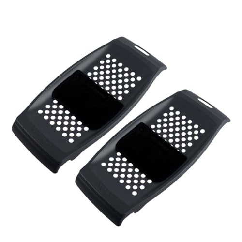Fackelmann 9927350 Lot de 2 Plaques à spätzle, râpe à spaetzles maison, râpe pour spätzles avec raclette, Plastique, Noir, 31,5 x 15 x 2,5 cm