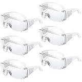 WFEANG Clear Safety Glasses bulk, Lightweight Protective Eyewear For Men Women, Over Glasses Impact Scratch Resistant