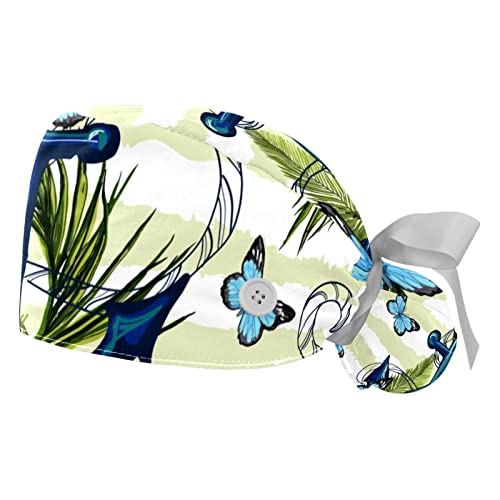 Chapeaux bouffants JDEZ casquettes de travail ajustables pour femmes hommes