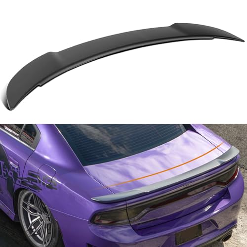 BEOC Rear Trunk Spoiler Wing Compatible with 2011-2023 Dodge Charger GT SRT SXT SE R/T Scat Pack Daytona Pursuit Hellcat Models, Matte Black Style