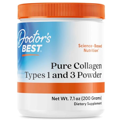 Doctor's Best, Pure Collagen Type 1 and 3 (Kollagen Typ 1 und 3), 200g Pulver, Laborgeprüft, Glutenfrei, Sojafrei