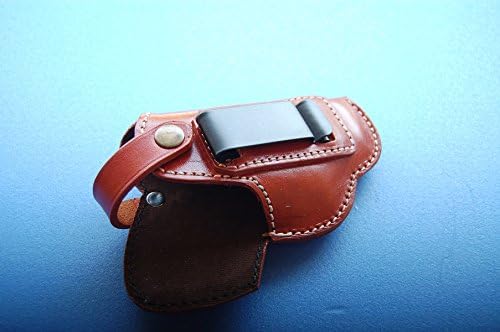 Handcrafted Leather iwb Holster for Colt 6.35 Browning Baby 6.35 (R.H) Tan Black