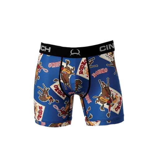 Cinch Men's 6 Inch Rodeo Boxer Brief (Small) Multi
