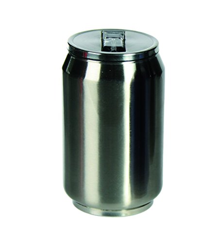 Kenzies Gifts For On The Road - Grey Can Stainless Steel Drinking Mug - Perfect Christmas, Secret Santa Gift Idea For Men Man Him & Women, Him, Her - One Supplied