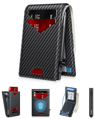 Wallet for Men Wallet with Slim Pop Up Card Holder for 12-14 Card...