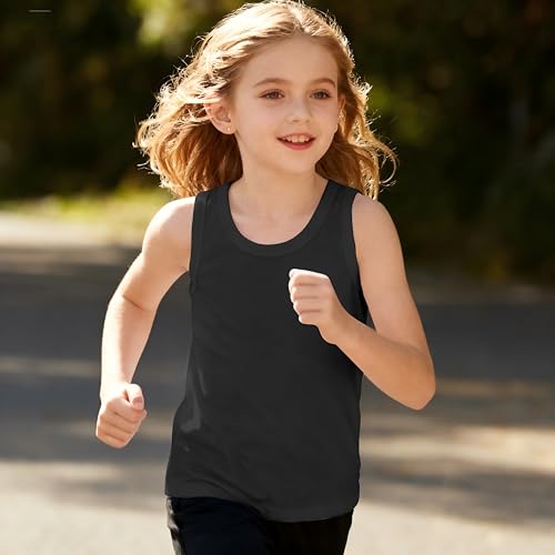 Image of Soft Undershirt Tank Top Cotton Sleeveless Shirts for Girls Or Boys