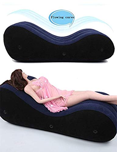Shiyn Opblaasbare sofa, chaise longue, relaxstoel, yoga, 2 stuks, opblaasbaar, met elektrische luchtpomp - Afbeelding 4