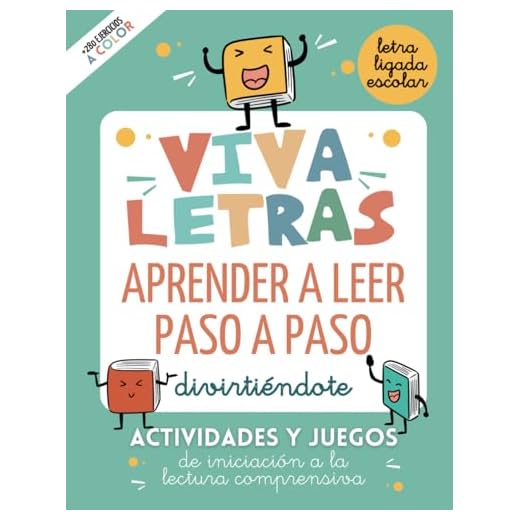 VIVALETRAS. APRENDER A LEER PASO A PASO DIVIRTIÉNDOTE.: Actividades y juegos de iniciación a lectura comprensiva con letra ligada escolar. (Libros de actividades divertidas para niños de 3 a 6 años)