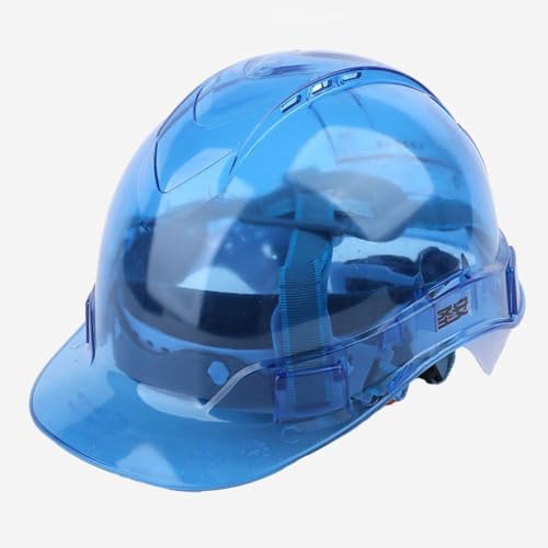 Casco de seguridad industrial transparente con visera amplia y diseño ajustable 8