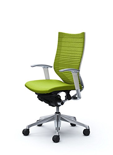 オカムラ 岡村製作所 デスクチェア オフィスチェア バロン ハイバック 可動肘 座クッション ライムグリーン CP85BW-FGR5