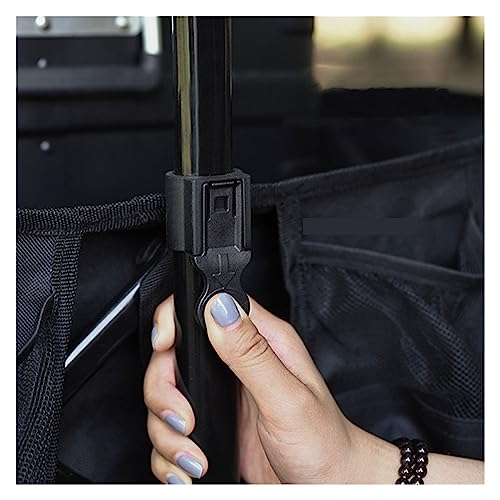 Carretilla plegable tipo carrito para camping, portátil y multifuncional con asa ajustable, gran capacidad y ruedas de goma silenciosas miniatura 6