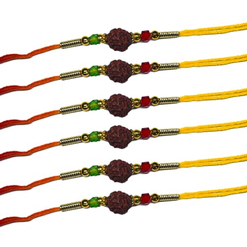 SSS SCULPTURE gfBV L[ CG[ƃS[fp[t Raksha Bandhanp - ̃Xs`AgfBV`[A߉\ȃVNA[L[(6pbN), One Size, lߍ킹B, 