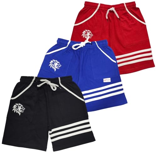 Image of LilBits Boys Pack of 3 Striped Shorts