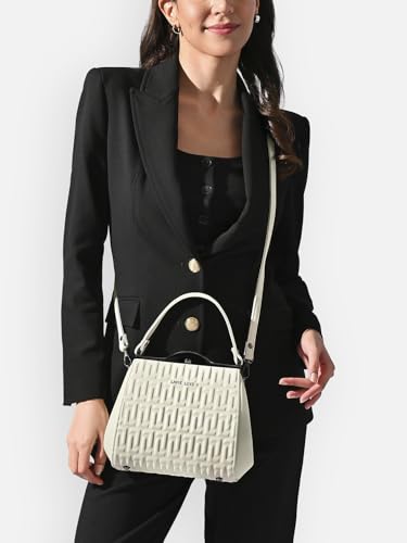 Image of Lavie Luxe Women's Fluffel Frame Satchel Handbag for Women | Satchel Bag for Work | Ladies purse | Stylish Shoulder Bag | Gift For Women