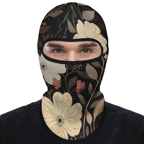 Balaclava para Hombres y Mujeres Máscara de Esquí Gris y Oro Claro Cubreboca Completo para Ciclismo miniatura 1