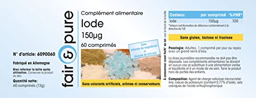 Jodium tabletten 150mcg kaliumjodide - 100% van de dagelijkse behoefte - vegan - zonder magnesiumstearaat - 60 tabletten - Image 5