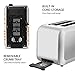 Toaster 2 Slice Wide Slot, CUSIBOX Stainless Steel Toaster Bread Toaster with Removable Crumb Tray, 7 Bread Browning Settings, REHEAT/DEFROST/CANCEL Function, 750W, ST013