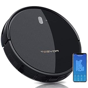 Saugroboter,Tesvor M1 mit 4000PA Powerleistung Roboterstaubsauger WLAN Staubsaugerroboter mit Raumkarte in Echtzeit…