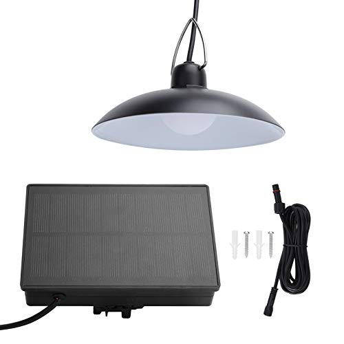 Solar Pendant Light Indoor Outdoor, Hanging Shed Lamp, Solar Shed Lights Barn Light Lamps Chandelier for Garden Balcony Courtyard