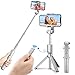 Produktbild Mpow Bluetooth Selfie Stick Stativ, all in 1 Stativ Selfie Stab Stange mit Bluetooth Fernsteuerung und Abnehmbares 360°Rotation für iPhone 11/XS Max X 8 7 6, P30/P20/P10, Galaxy S10 S10+ S9 S8