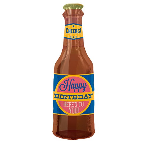 Birthday Beer Helium Foil Balloon - 36 inch