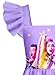 Girls Fashion Dress Kids Pop Singer Graphic Dresses Novelty Party Outfit Birthday Gift 9-10 Years Purple