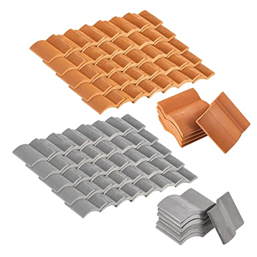 Tuiles de toit pour maison de poupée et aménagement de paysage miniature de jardin créatif