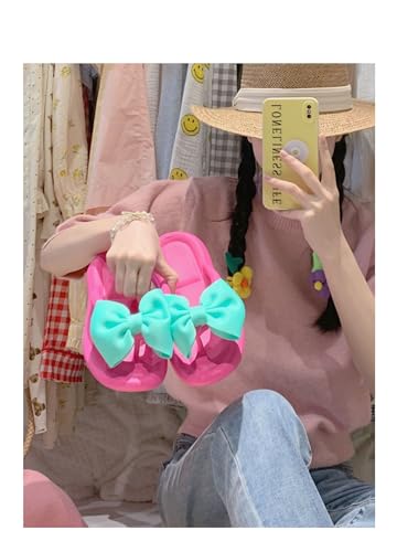 Women's Cute Bow Cushion Breeze Sandal flip Flop Kawaii flip Flops for Women Breeze Sea Flip-Flop Sandals Non-Slip3