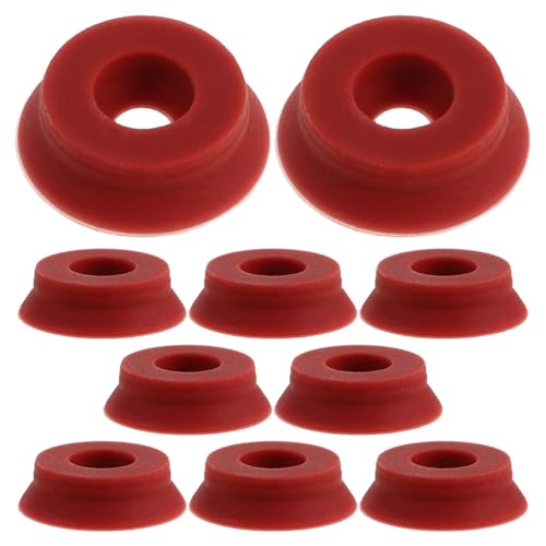 GALPADA Juego de 10 Anillos de Sellado de Silicona Rojo para Cafetera Espresso con Compatibilidad y Resistencia Deformación, Adecuado para Mantenimiento en Casa