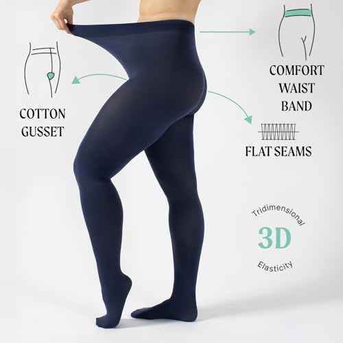 Image of CALZITALY Opaque Colour Tights - 80 DEN Thick Tights, Microfiber Pantyhose, S - 4XL Available in Plus size - Italian Hosiery