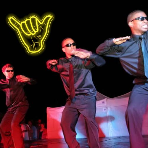 Image of Tiabuy ΑΦΑ Fraternity Neon Signs 1906 Alpha Fraternity Neon Lights for Wall Decor, 1906 Phi Gold Alpha Hand LED Sign for Birthday Gfits, Party Decor, USB Power Paraphernalia Gifts