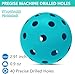 Spunspon 6 Pack Pickleball Balls, 40 Holes Outdoor Pickleballs, High Elasticity & Durable Pickle Balls for All Style Pickleball Paddles (Sky Blue)