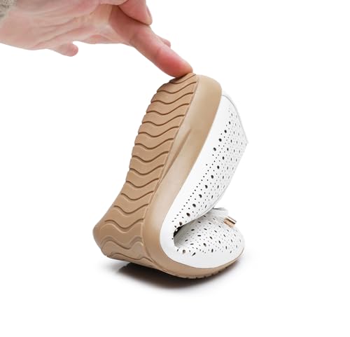 GAWBAW Women's Ballet Flats Shoes Comfortable Slip On Casual Dress Flats Low Wedge Ballerina Walking Flats for Women4