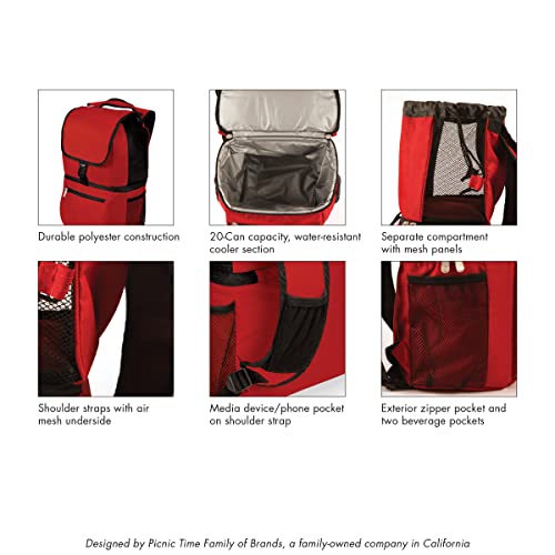Image of Picnic TIME NFL Zuma Backpack Cooler, Soft Cooler Backpack, Lunch Cooler