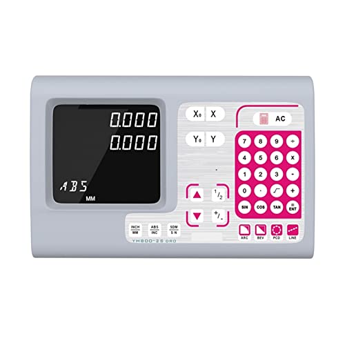 YH800-2Sデジタル読み出しセット5U旋盤線形ガラススケール/エンコーダ/センサー/定規2ピース寸法100mm100に0mm早送(One Piece Display)
