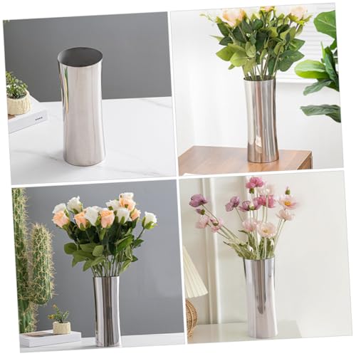Vase à fleurs métallique pour centre de table de salon moderne - 4