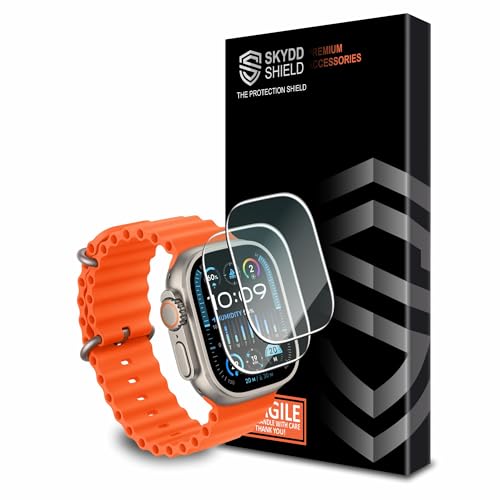 Image of Military-Grade Gorilla Tempered Glass For Apple Watch Ultra, Watch Ultra 2 and Watch Ultra 3 (49 mm) with Installation Kit | Pack of 2 | Transparent