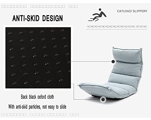 Fauteuil de sol inclinable 6 positions avec dossier rembourré confortable - 5