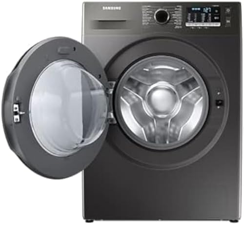 سامسونج غسالة ومجفف 8 كجم/6 كجم، تحميل أمامي، 1400 دورة في الدقيقة، رمادي، موديل - WD80TA046BX (إصدار عالمي)