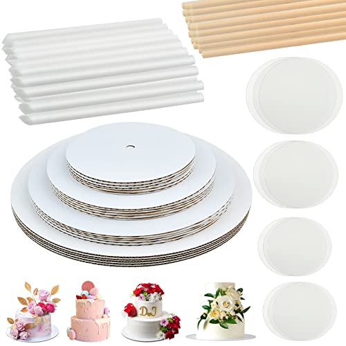 230 PCS Cake Boards Tiering Kit, 12 Inch,10 Inch, 8 Inch, 6 Inch ...