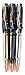 Crooked Mill Bullet Twist Pen Kit for Woodturning (3-Pack + Bushings)