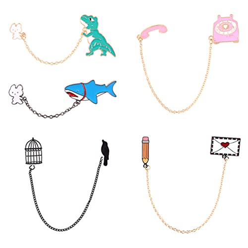 Brooche cartoon animal et oiseau pour masquer les imperfections de vos sacs à dos