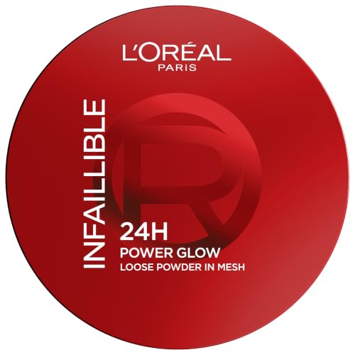 L'Oréal Paris Infaillible 24H Power Glow Loose Powder, Loser Puder für 24h Halt & Glow, ebenmäßiger Teint, feuchtigkeitsspendend… – Ansicht 1