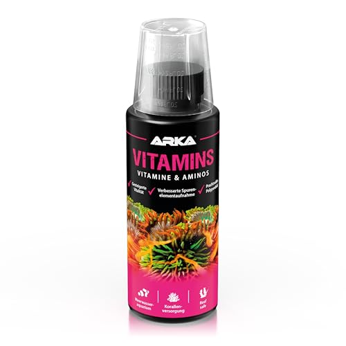 ARKA Vitamins - 118 ml - Multivitamin-Zusatz inkl. Aminosäuren für Fische & Korallen, fördert Gesundheit und Wohlbefinden im Meerwasser-Aquarium. ARKA Vitamins - 118 ml - Multivitamin-Zusatz inkl. Aminosäuren für Fische & Korallen, fördert Gesundheit und Wohlbefinden im Meerwasser-Aquarium.