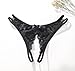 Justgoo Womens Lace G-String Thongs Panties Underwear Low Rise T-Back Underpants Pack of 1-5