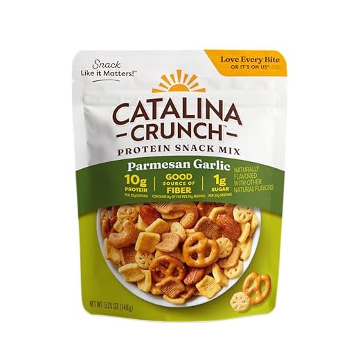 Catalina Crunch Protein Snack Mix, Parmesan Garlic, 5.25 oz Bag (Pack of 1)