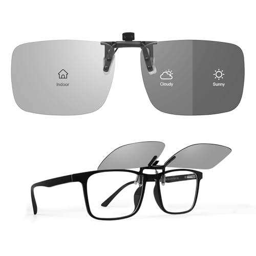 TEMSO-Photochromic-Clip-On-Sunglasses-Polarized-Flip-up-Driving-Glasses-For-Men-WomenUV400-ProtectionHD-VisionAnti-Glare